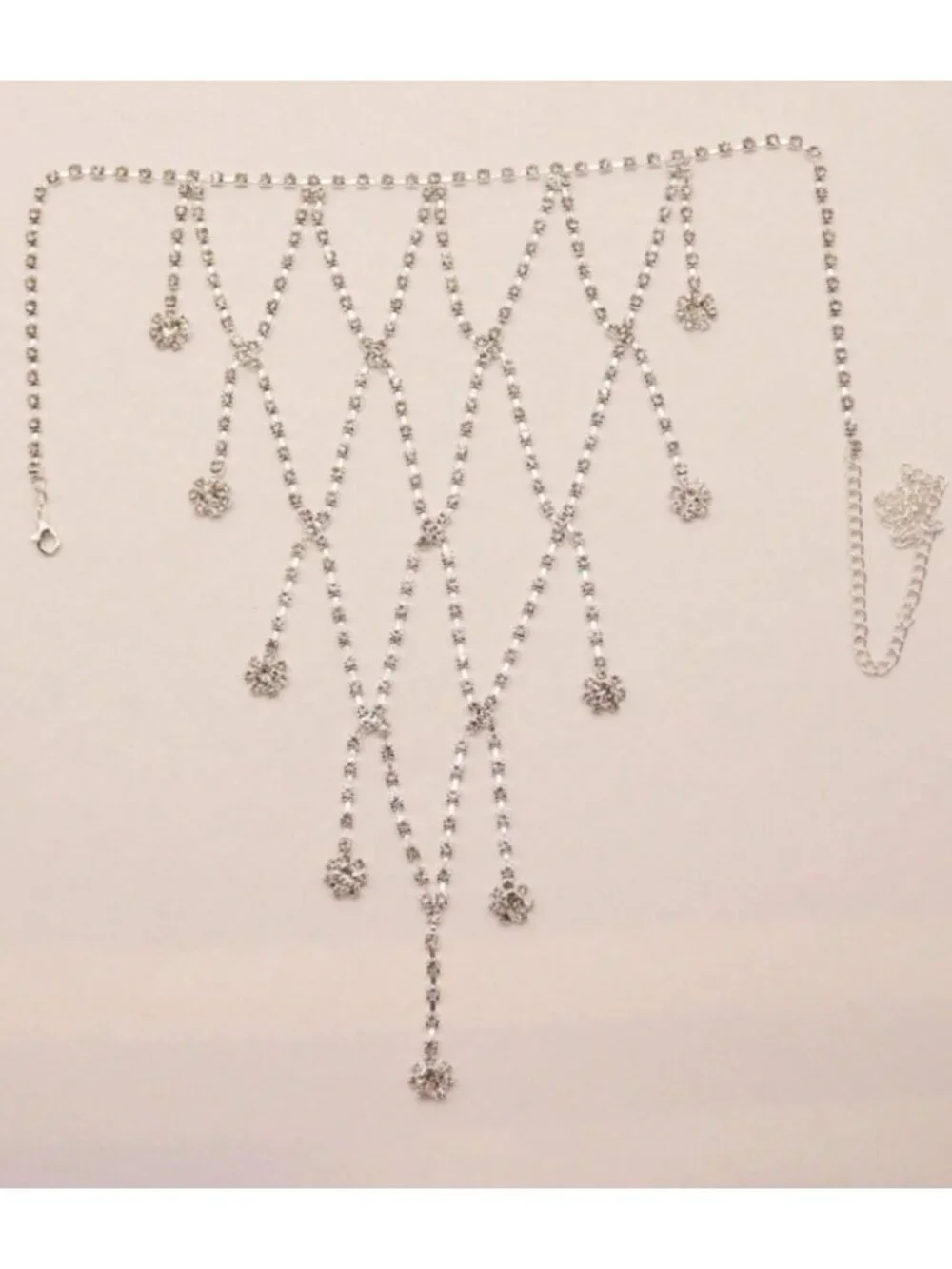 Luxurious Rhinestone Shoulder Chain – Elegant Crystal Body Jewelry for Women